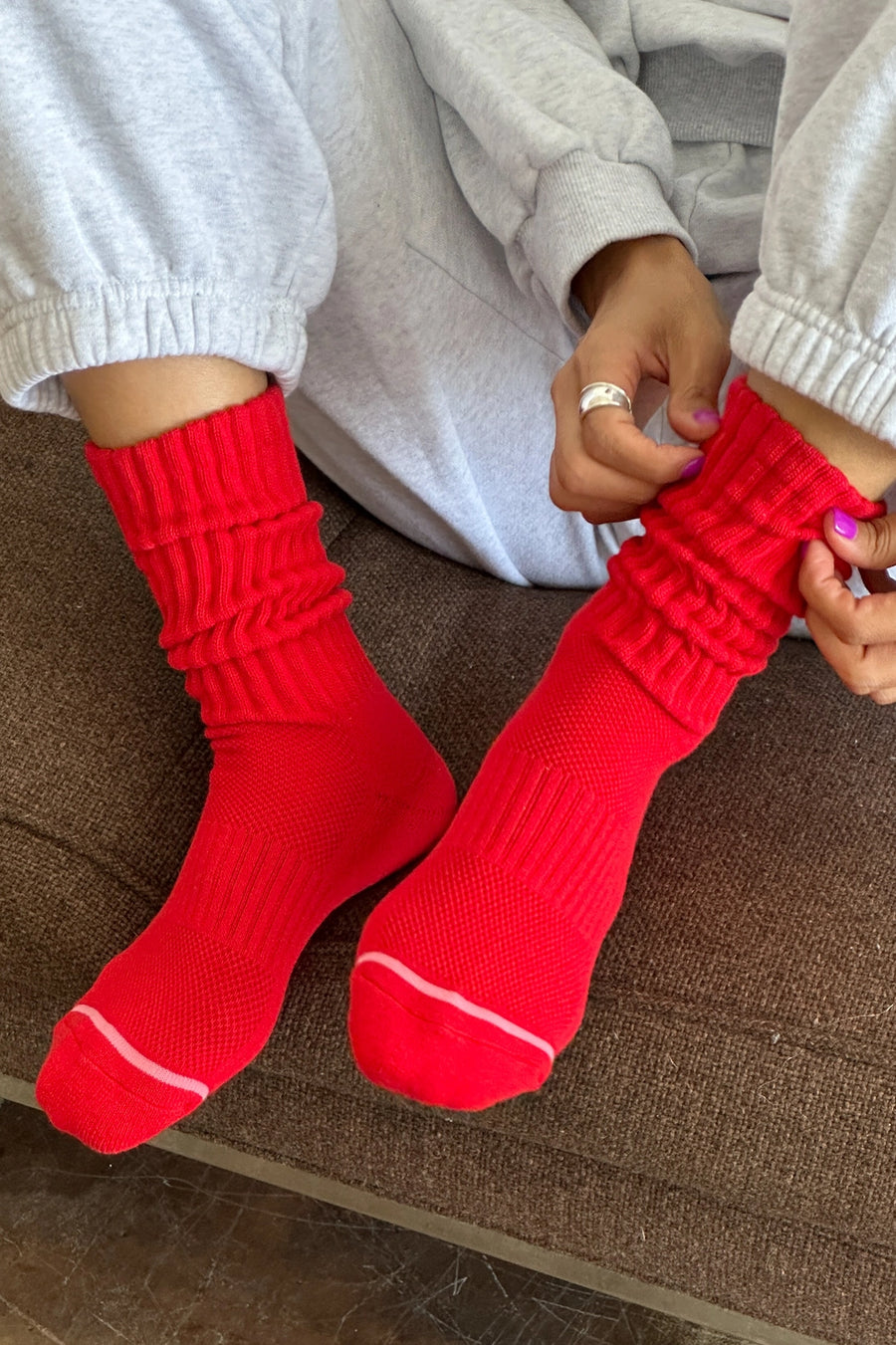 Ronny Bass Red Ballet Socks