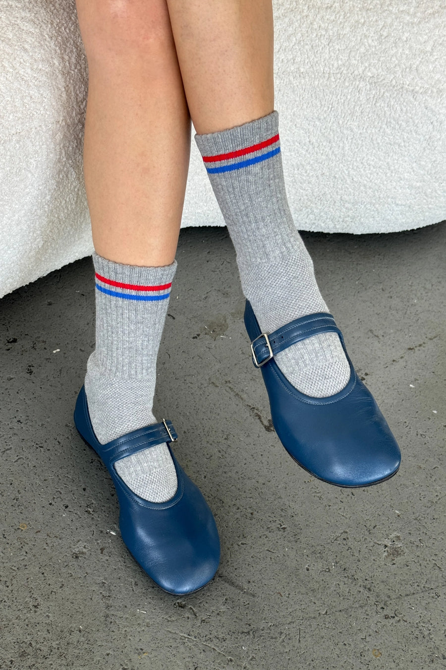 Mineral Grey Boyfriend Socks