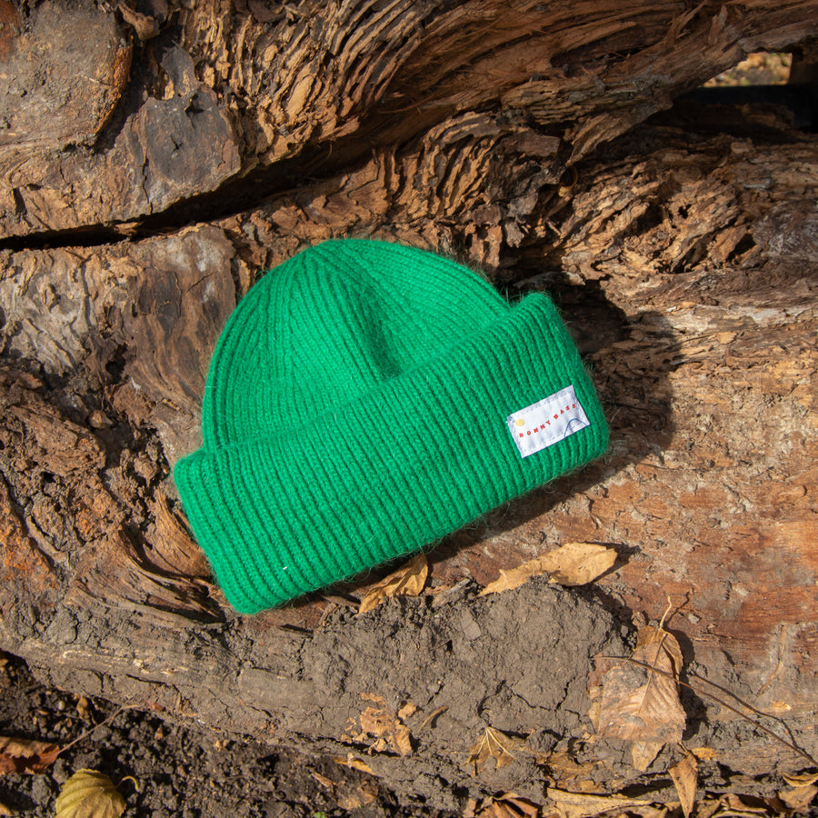 Mallard Green Angora Wool Cap
