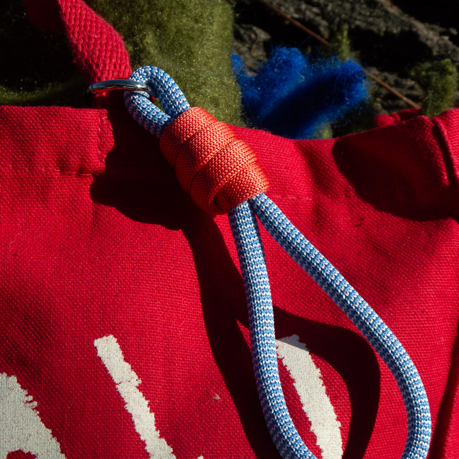 Sky Blue Colorblock Loop Keychain