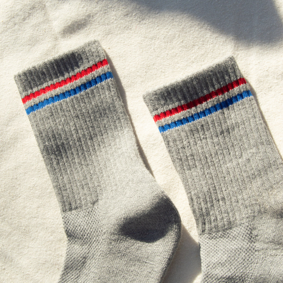 Mineral Grey Boyfriend Socks