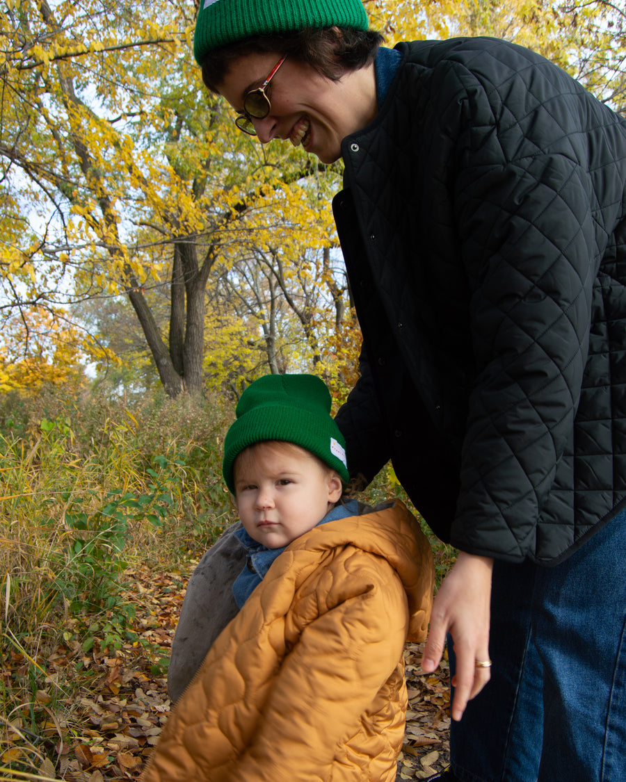 Mallard Green Angora Wool Cap