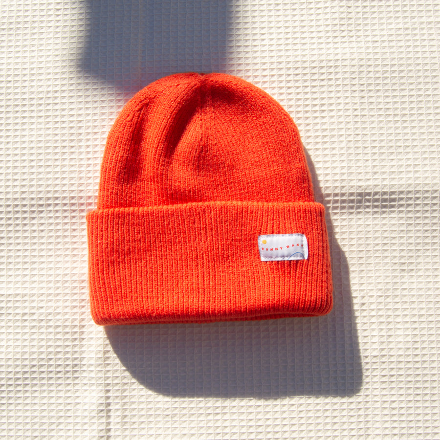 Hunter Orange Recycled Knit Cap
