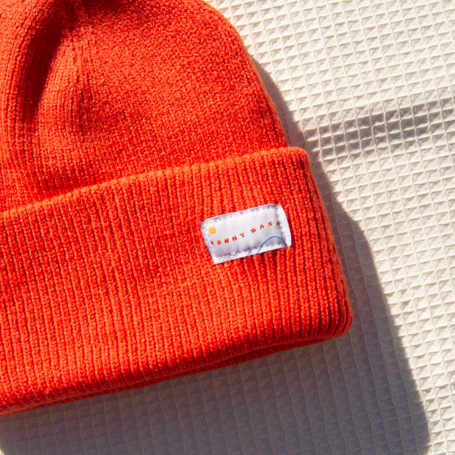 Hunter Orange Recycled Knit Cap