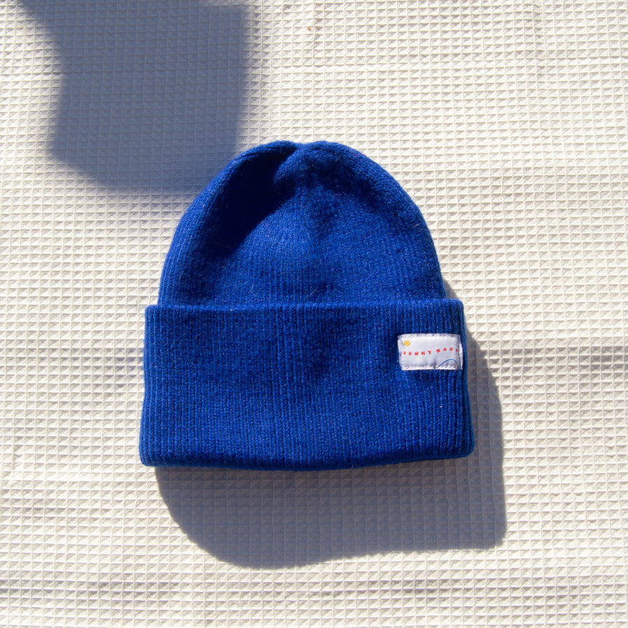Cobalt Blue Recycled Knit Cap