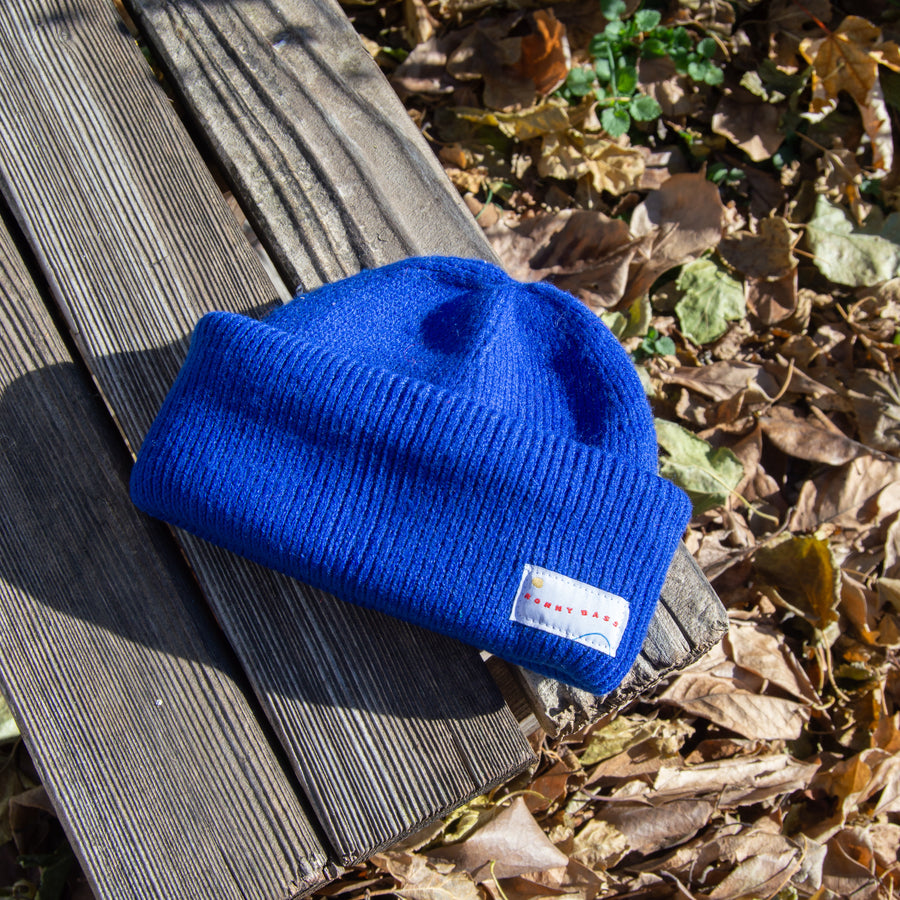 Cobalt Blue Recycled Knit Cap