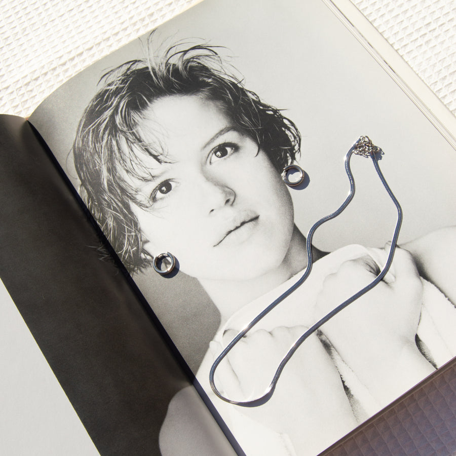 Silver Herringbone Necklace