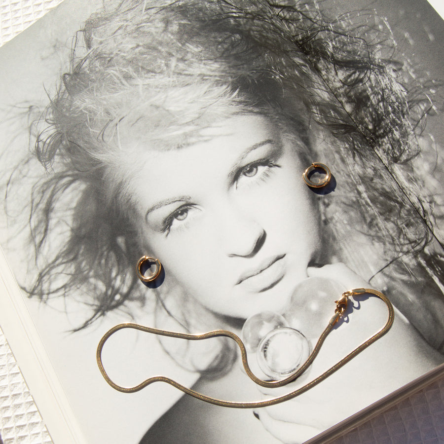 Gold Herringbone Necklace