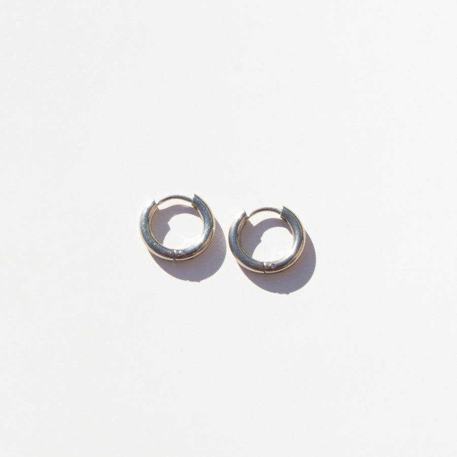 Silver Small Hoops