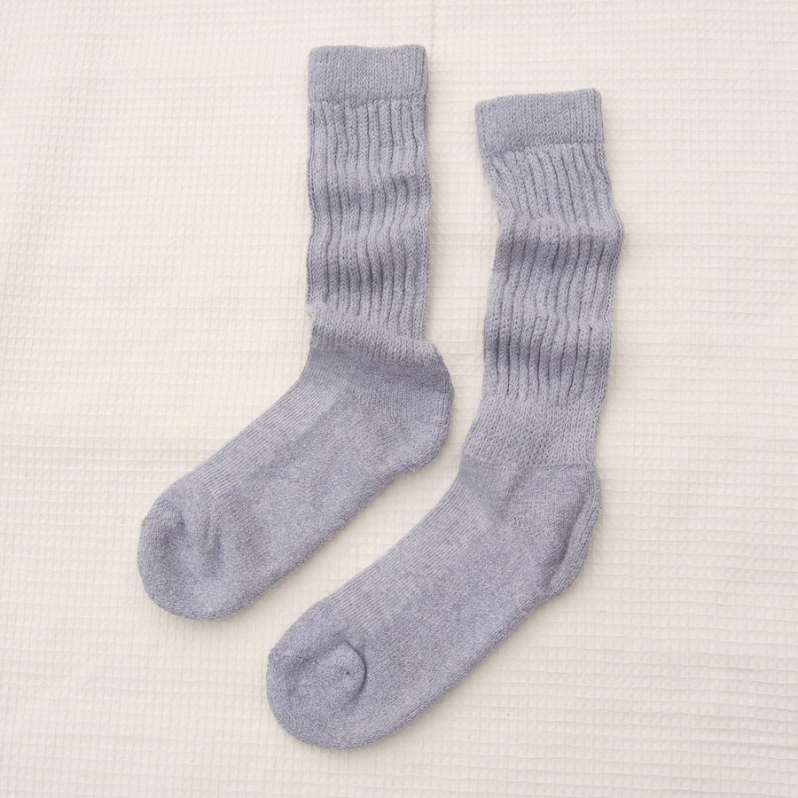 Mineral Grey Slouch Socks