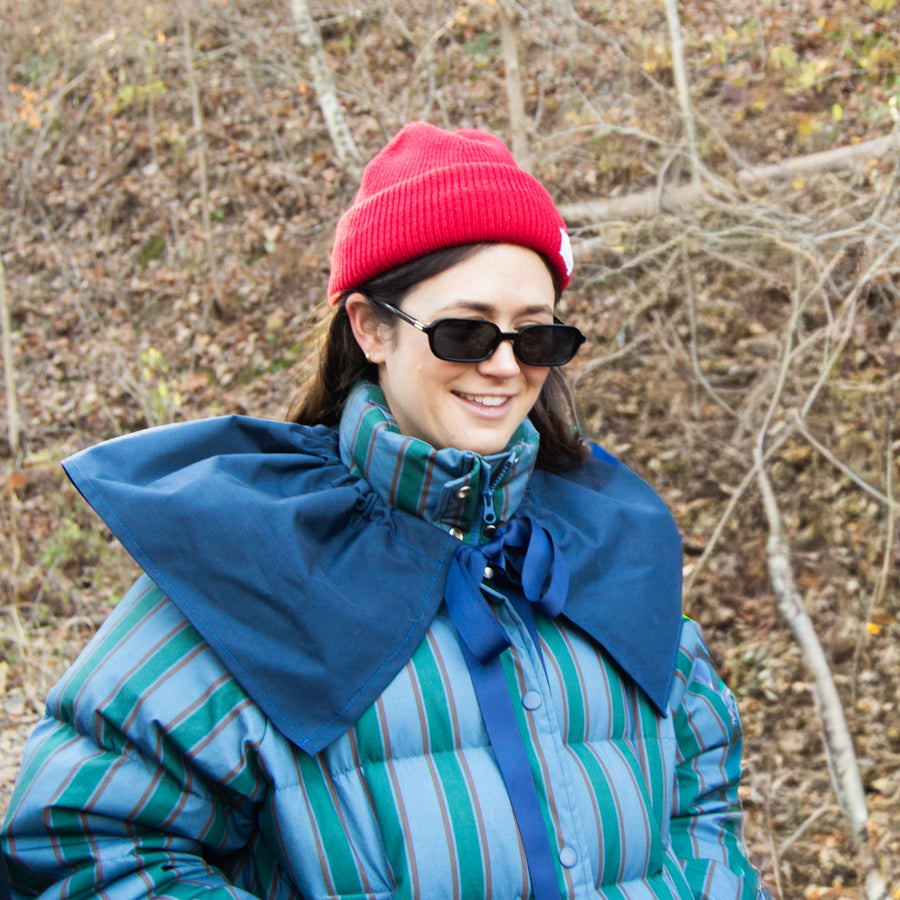 Ronny Bass Red Recycled Knit Cap