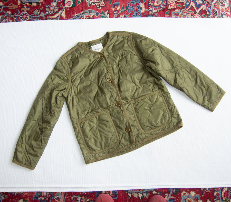 Moss Green Puff Jacket