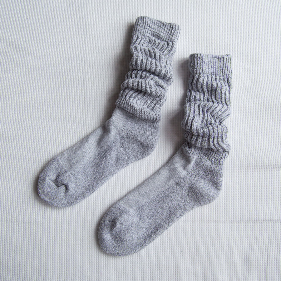 Mineral Grey Slouch Sock