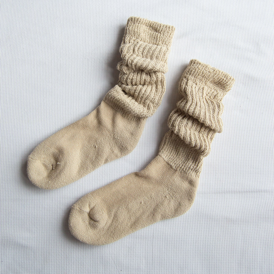 Warm Sand Slouch Sock