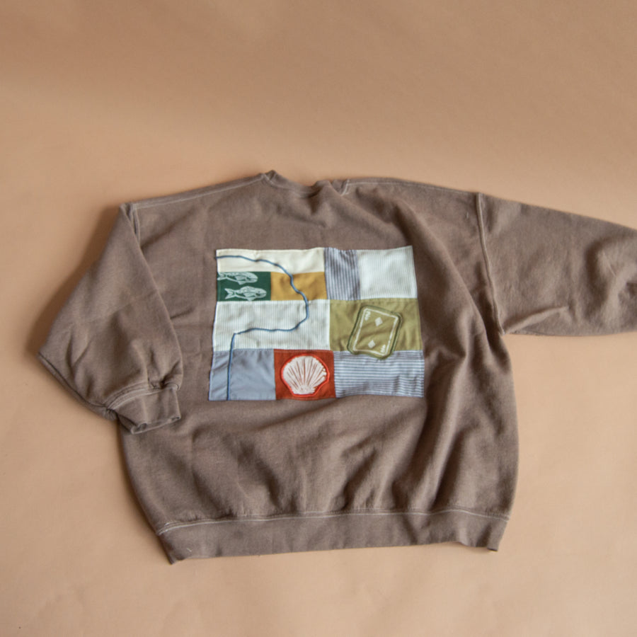 Lucky Treasures Patchwork Crewneck - Made to Order