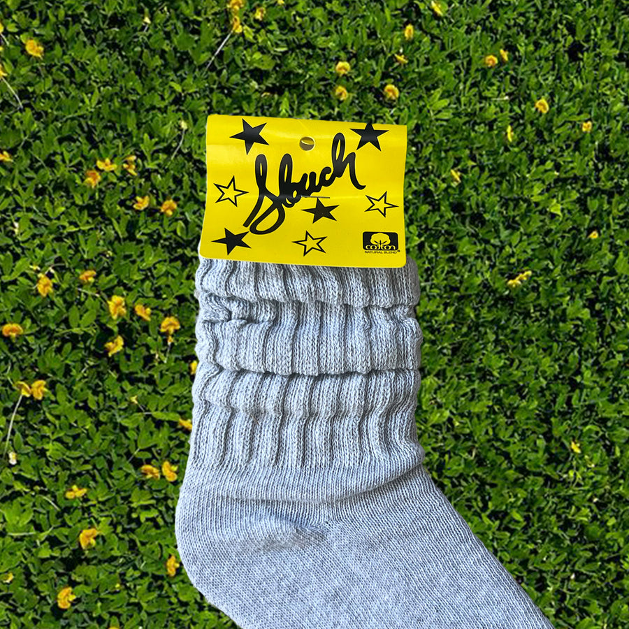 Mineral Grey Slouch Sock