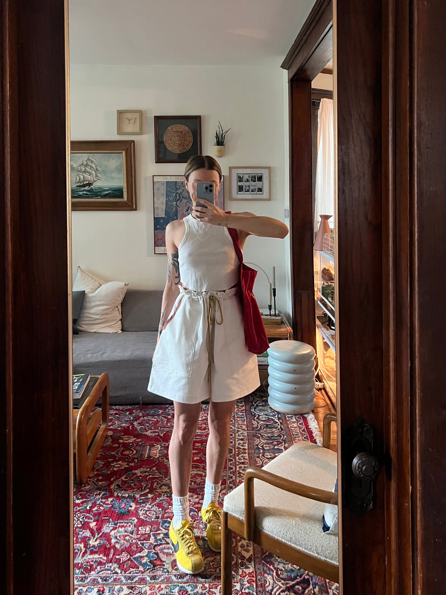 White Slouch Sock