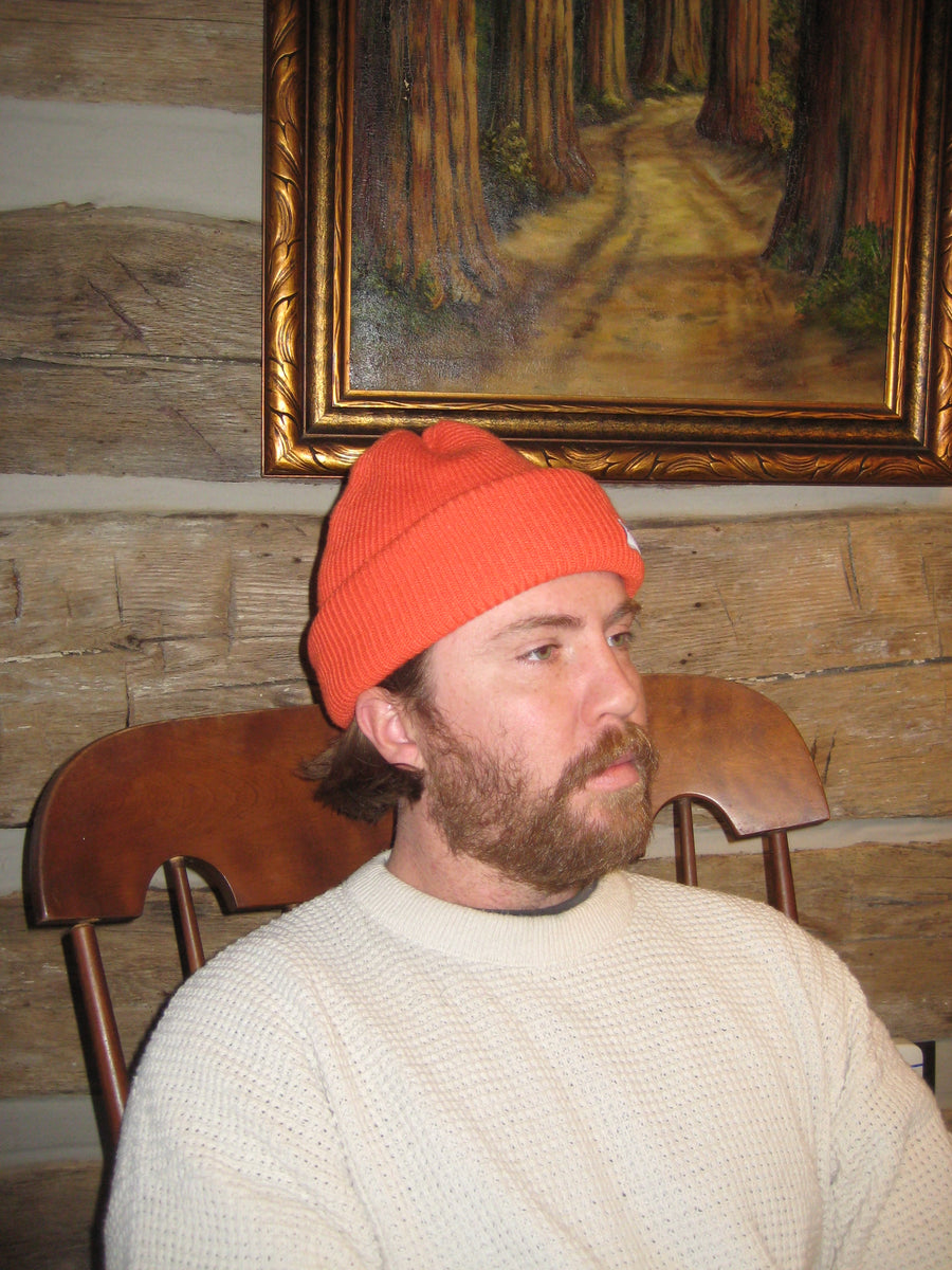 Hunter Orange Recycled Knit Cap