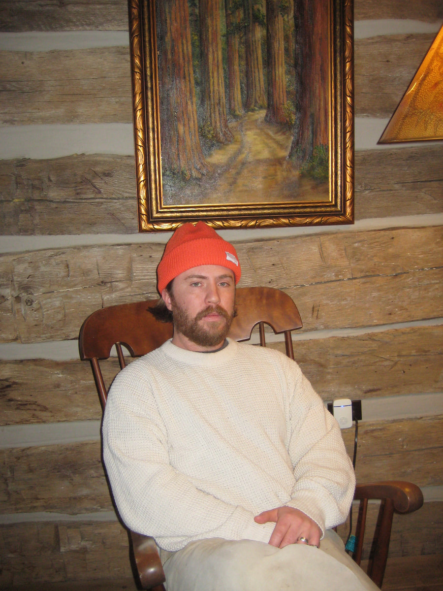 Hunter Orange Recycled Knit Cap