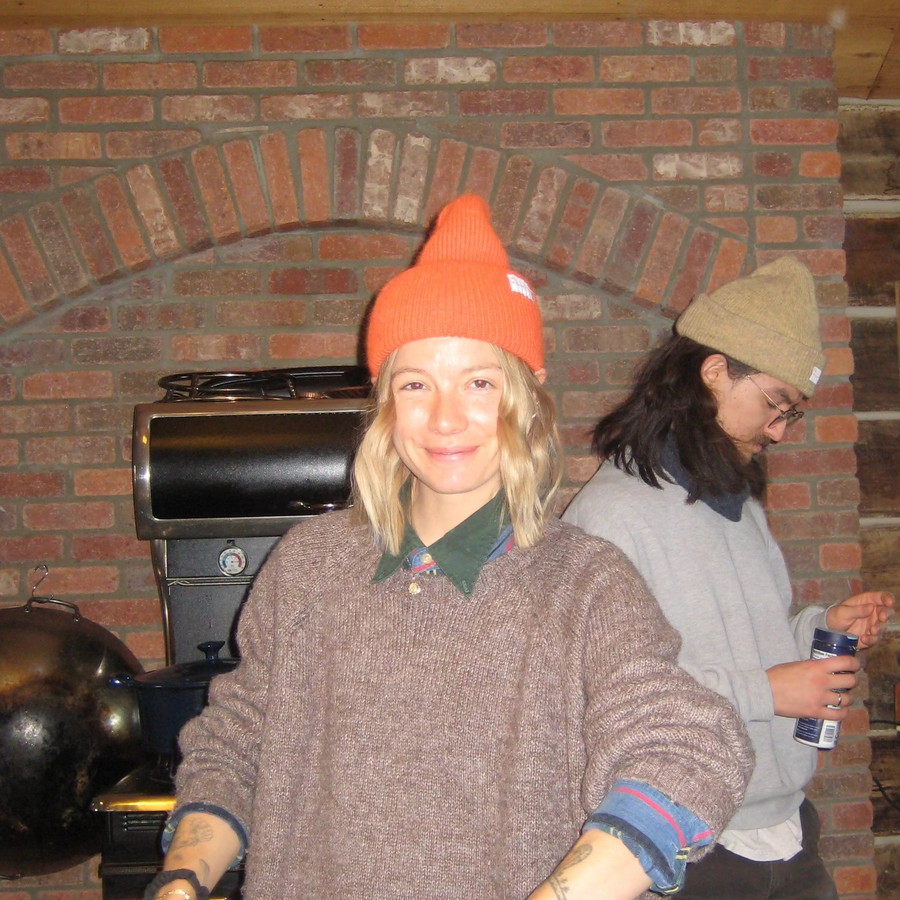 Hunter Orange Angora Wool Cap