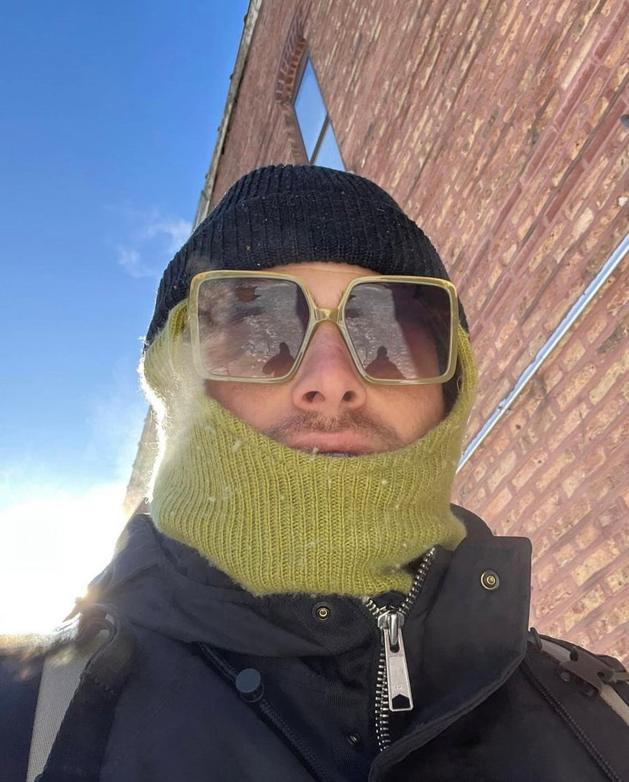 Ochre Merino Wool Balaclava