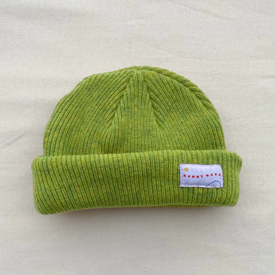 Chartreuse Merino Wool Cap