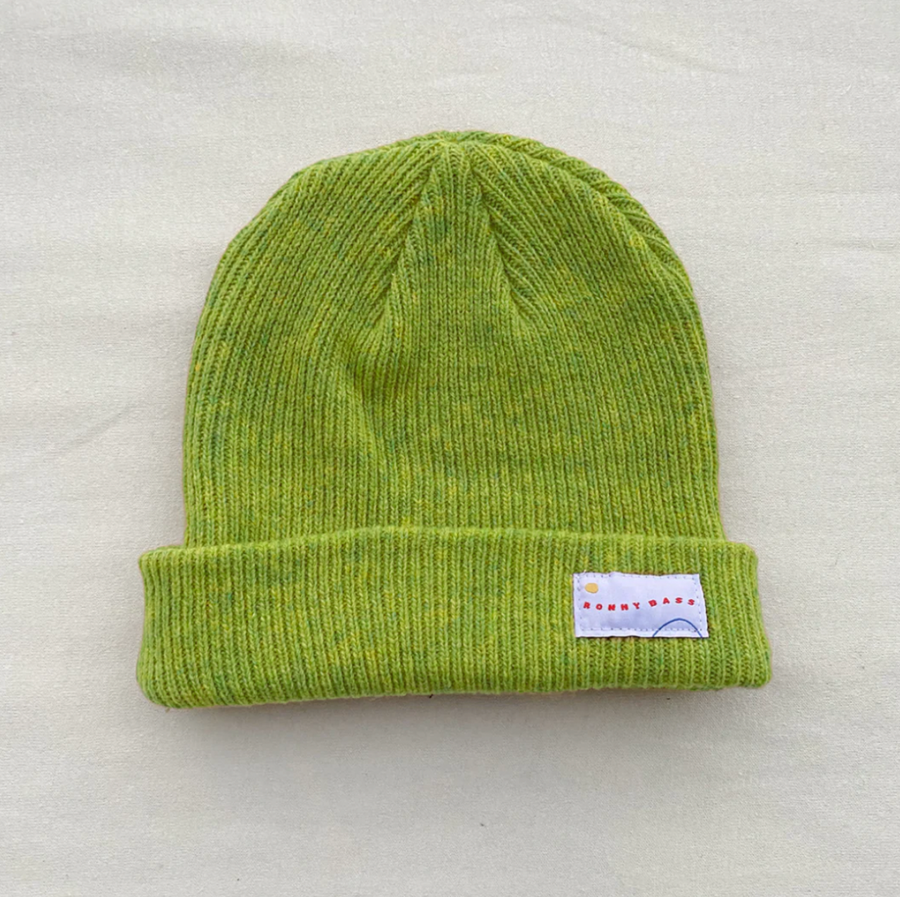 Chartreuse Merino Wool Cap