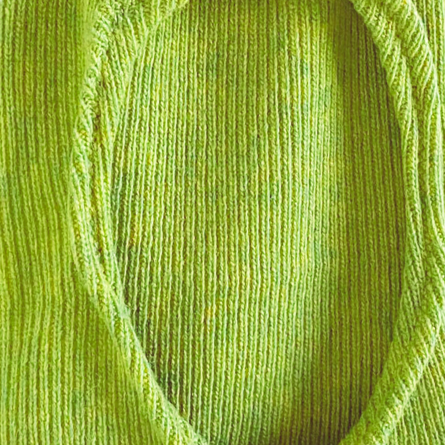 Chartreuse Merino Wool Balaclava