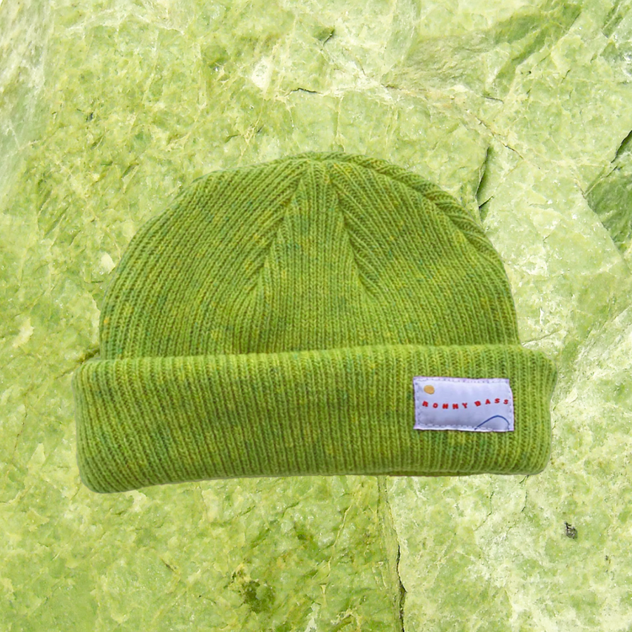 Chartreuse Merino Wool Cap