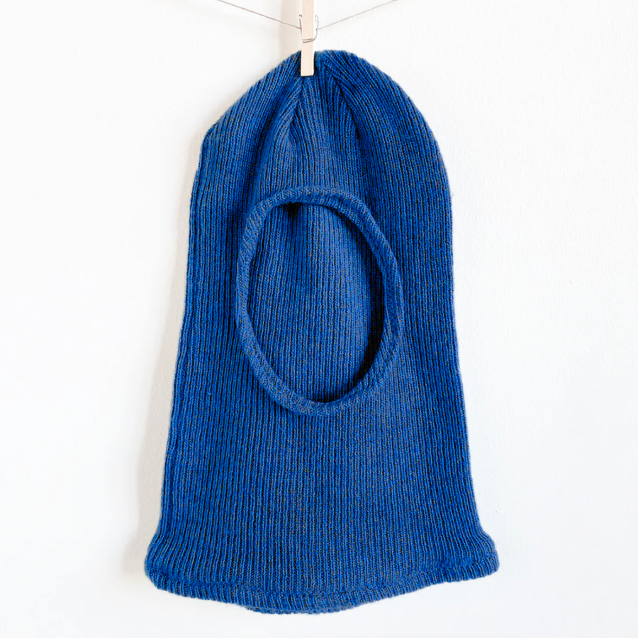 Cobalt Merino Wool Balaclava