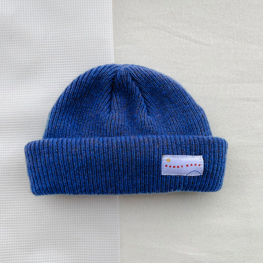 Cobalt Merino Wool Cap