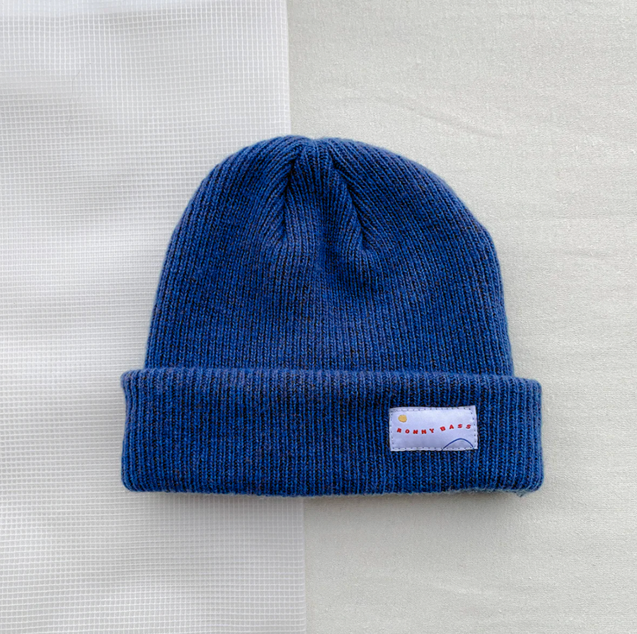 Cobalt Merino Wool Cap