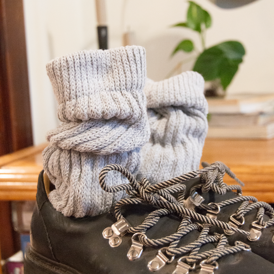 Mineral Grey Slouch Socks