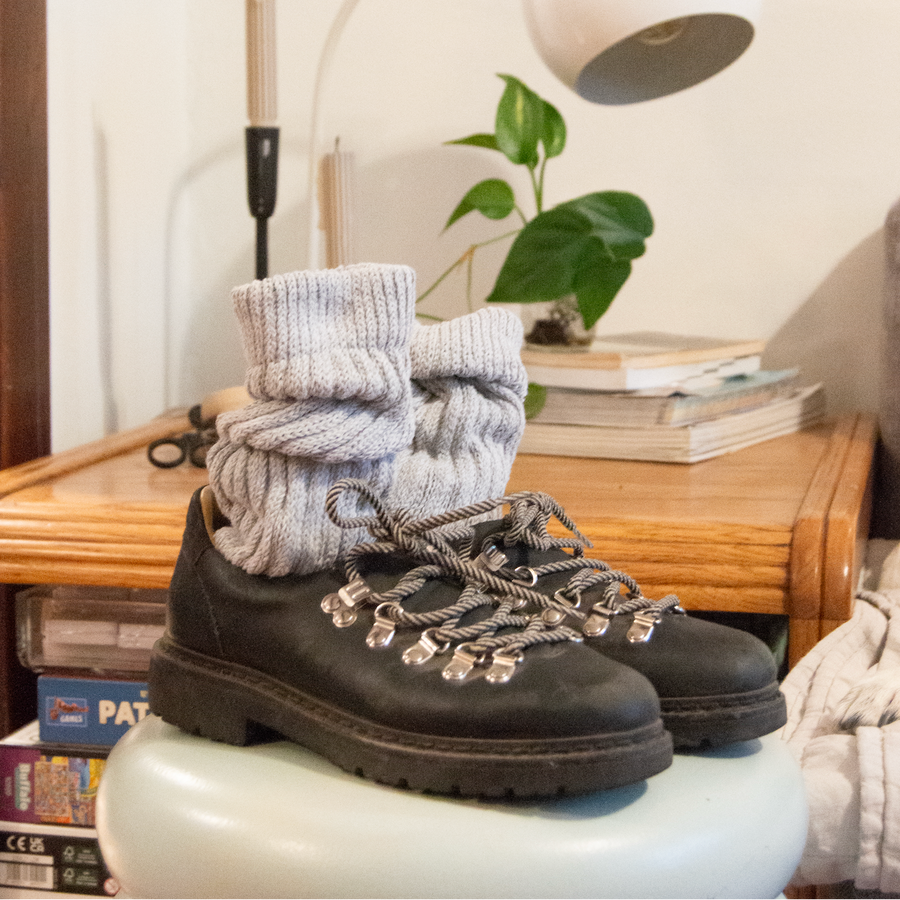 Mineral Grey Slouch Socks