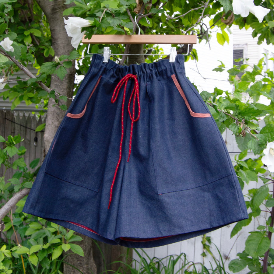 Denim Garden Shorts, S-2XL