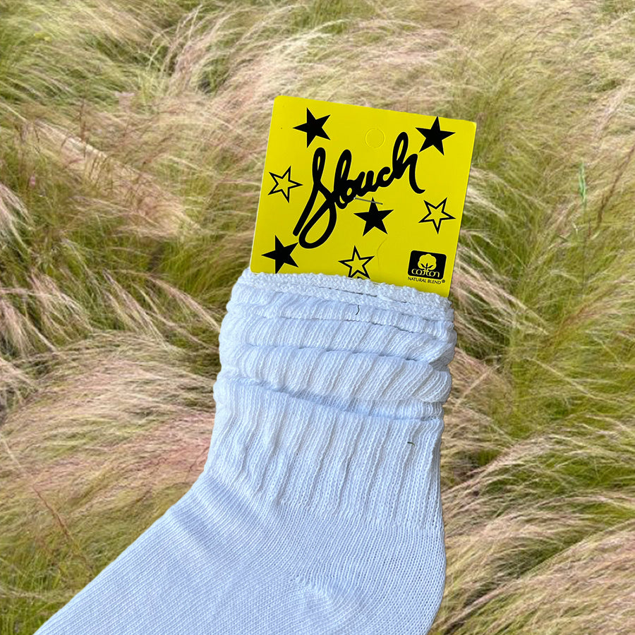 White Slouch Sock