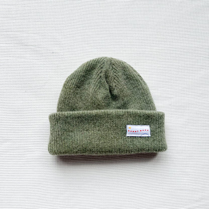 Spring Green Merino Wool Cap