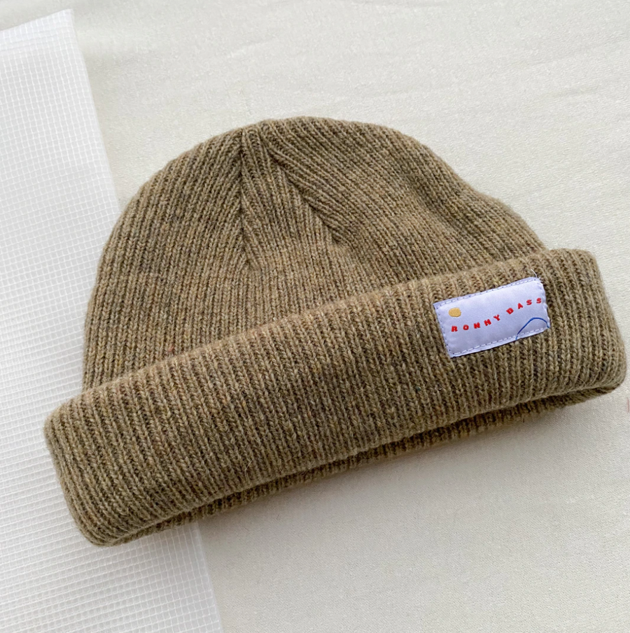 Sand Merino Wool Cap