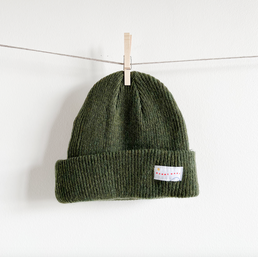 Moss Merino Wool Cap