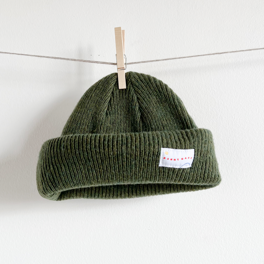 Moss Merino Wool Cap